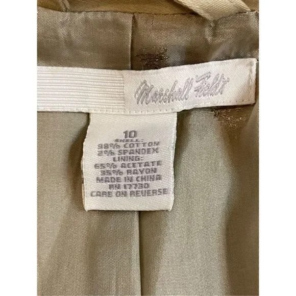 Marshall Fields women’s suit jacket tan size 10 - Picture 5 of 5
